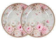 Набір тарілок Lefard Англійська троянда 26см 2 предмети (924-847)