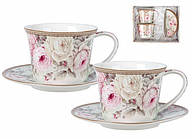 Чайний набір Lefard Англійська троянда 220мл 4 предмети (924-565)