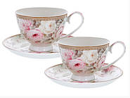 Чайний набір Lefard Англійська троянда 250мл 4 предмети (924-850)