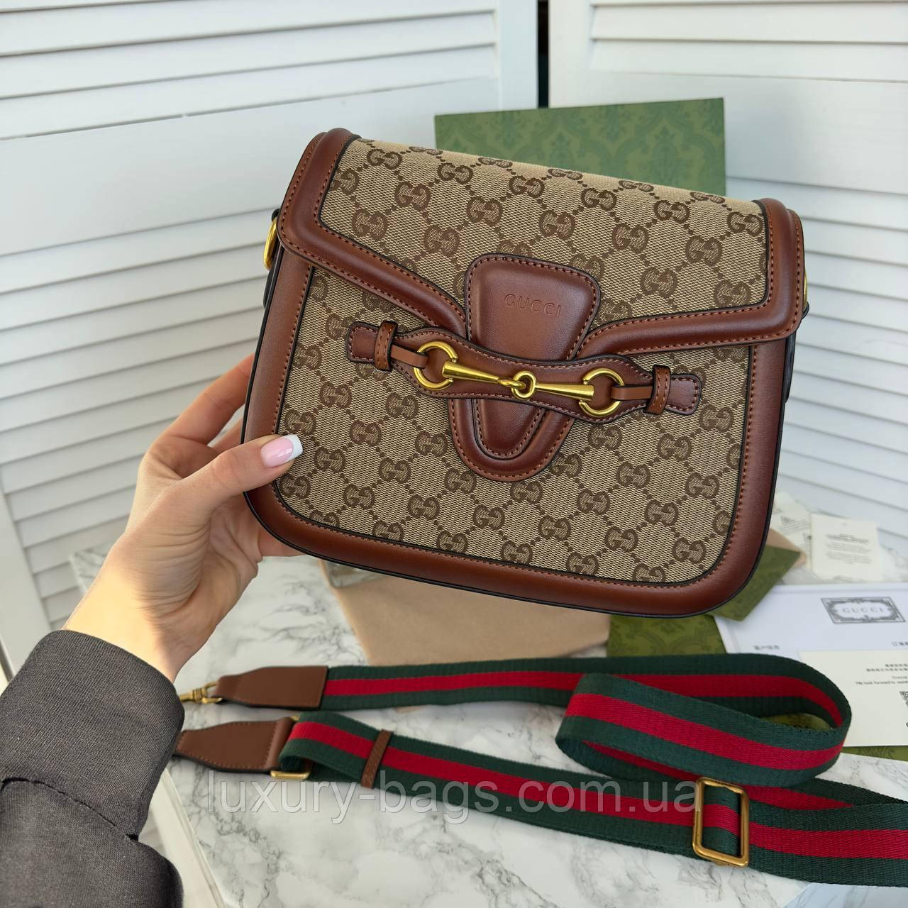 Жіноча сумочка великого розміру Gucci Horsebit 1955