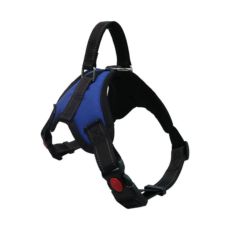 Світловідбивна Шлейка для котів Pet Style "Hunter" Синя XS
