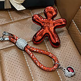 Брелок для автоключів із серцем червоне, фото 2