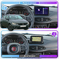 Штатна магнітола Lesko для Fiat Tipo 356 2015-2020 екран 9" 6/128Gb 4G Wi-Fi GPS Top 1 шт., фото 3