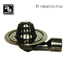 Водоприймальна лійка DN50/75 з поворотним горизонтальним/вертикальним випуском, з листовловлювачем, HL80.3