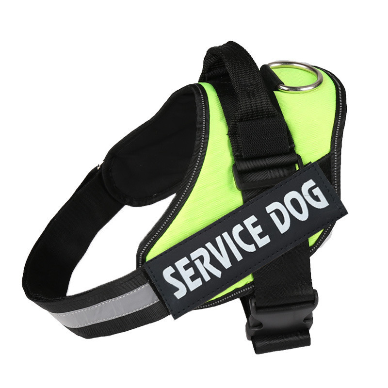 Шлея для котів посилена Pet Style "Service Dog" Зелена XS