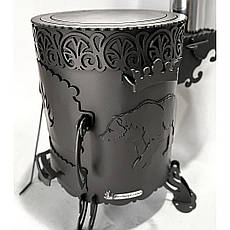 Пічка під казан "Ведмідь -1" сталь 4мм (до казанів 8л, 10л, 12л), фото 2