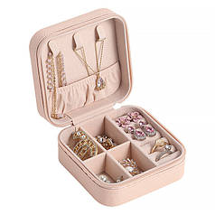 Скринька Casegrace SP-01212 Pink 10*10*5 см для прикрас і ювелірних виробів портативна
