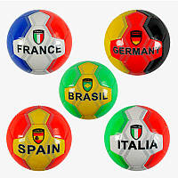М'яч футбольний (розмір 5) C 62397 PVC, 300-310 г, 5 кольорів