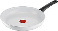 Сковорода Tefal C41706 Ceramic Control 28 см, безопасное керамическое покрытие, термосигнальный индикатор темп