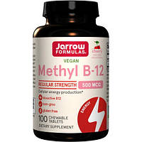 Витамины и минералы Jarrow Formulas Methyl B-12 500 mcg, 100 леденцов Вишня