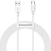 Кабель Baseus Superior Series Fast Charging Type-C PD 66W (2m) (white) швидка зарядка 2 м CATYS-A02