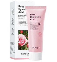 Пінка для вмивання з екстрактом троянди та гіалуронової кислоти Bioaqua Rose Hyaluronic Acid