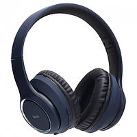 Беспроводные накладные наушники Hoco W28 Journey blue с микрофоном | Полноразмерные Bluetooth наушники лопухи