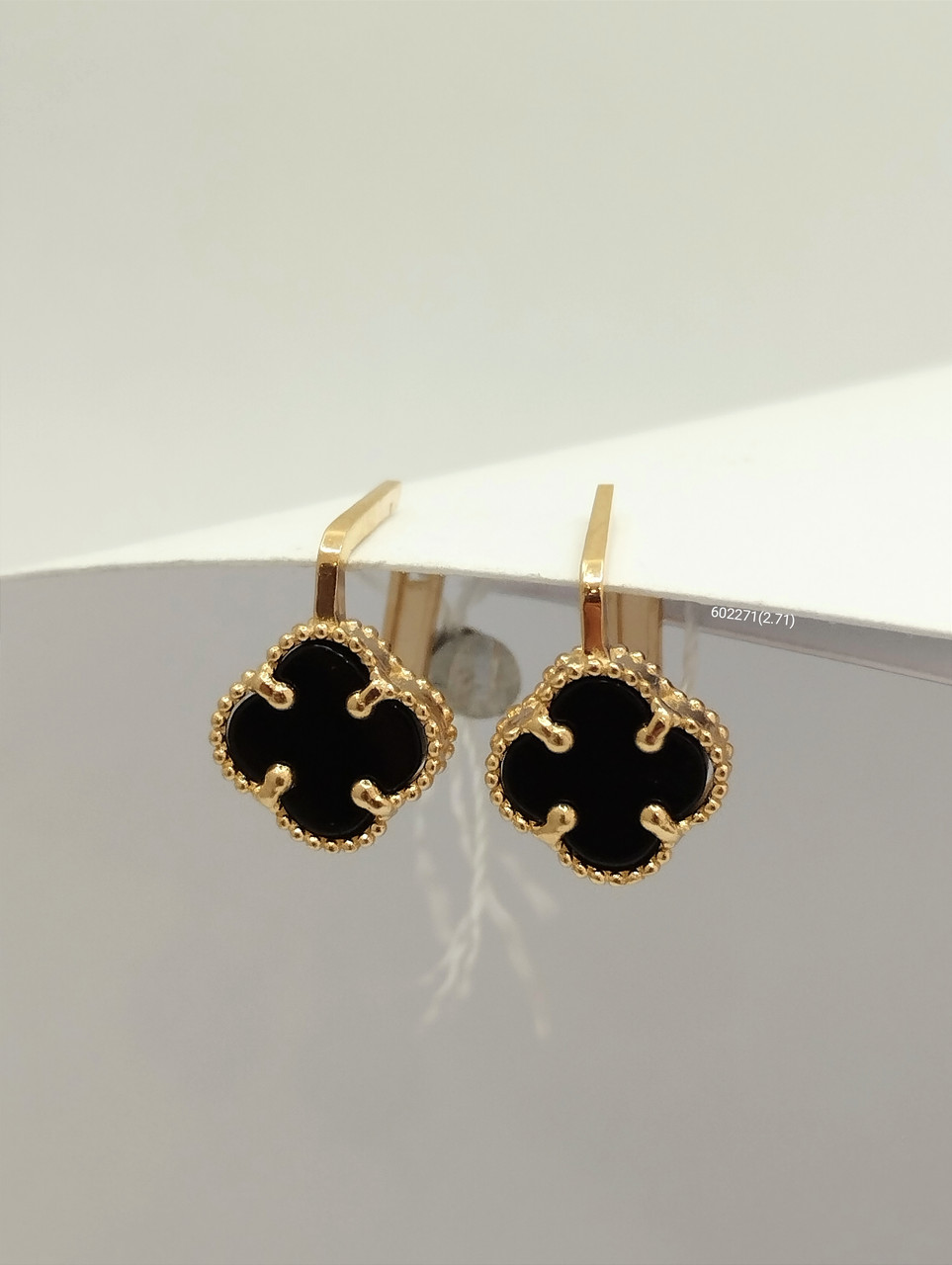 Золоті сережки конюшини конюшини Ukr-gold, фото 1