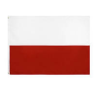 Прапор Польщі 150х90 см. Польський прапор поліестер RESTEQ. Polish flag