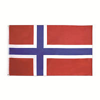 Прапор Норвегії 150х90 см. Норвезький прапор поліестер RESTEQ. Norwegian flag