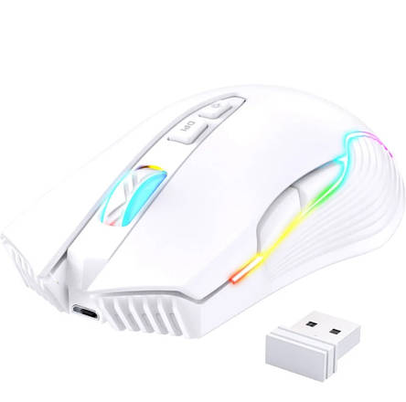 Комп'ютерна миша Onikuma CW905 ( Wireless ) White, фото 2