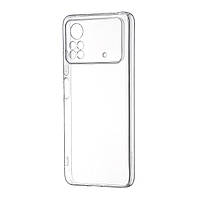 Чехол Silicone Case WS Xiaomi Poco X4 Pro 5G Прозрачный