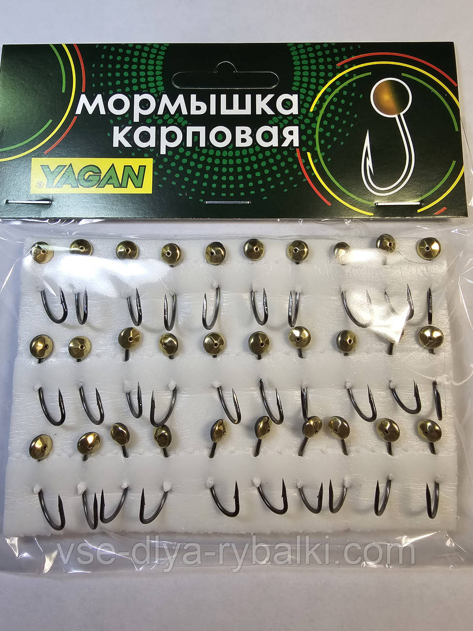 Мормишка коропова YAGAN око з гранями срібло № 23, фото 1