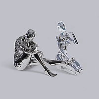 Великі статуетки Кіберпанк Чоловік та Жінка, Хадзіме Сораяма (Hajime Sorayama), Геноїди срібні