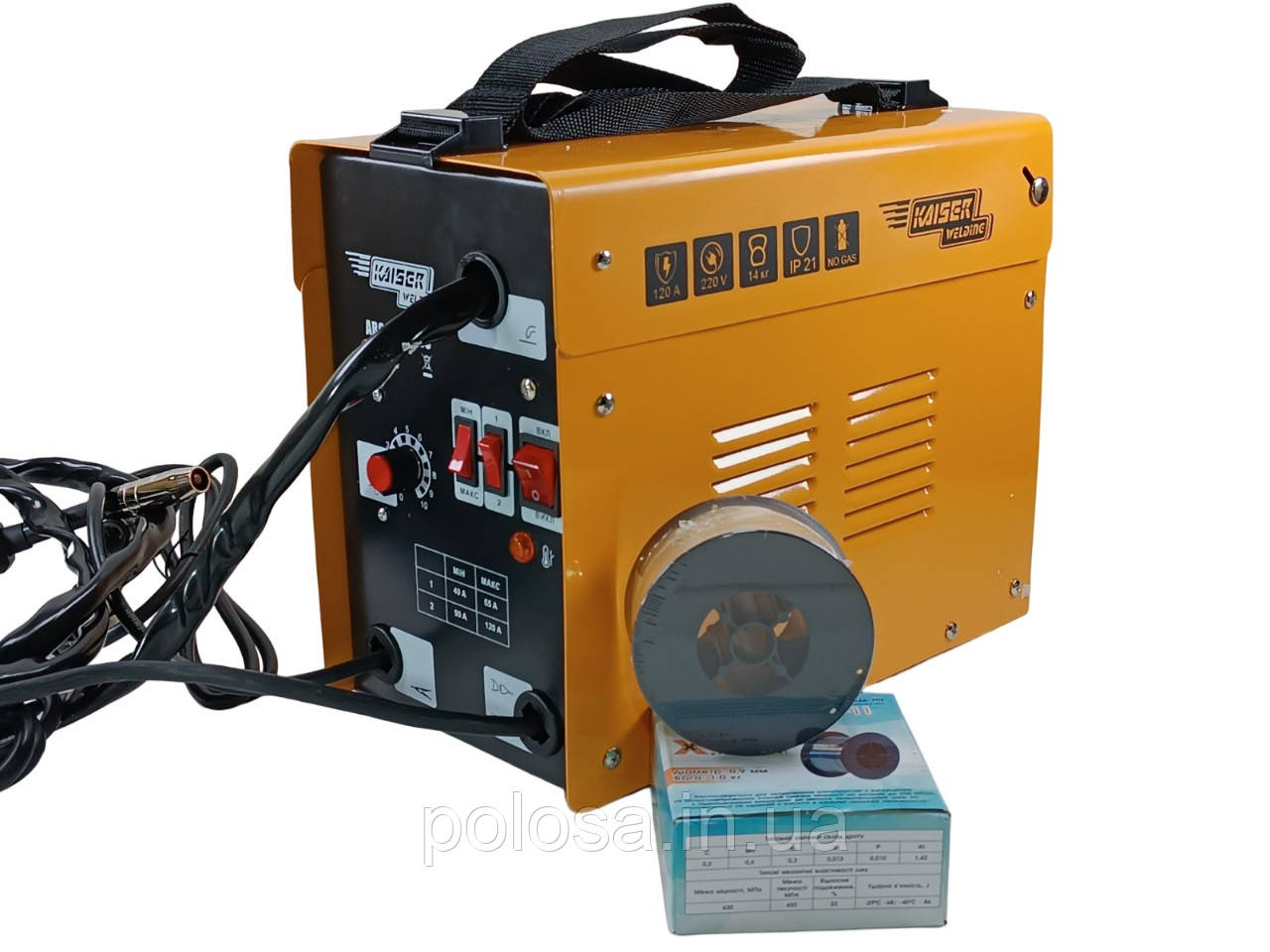 Полуавтомат для сварки без газа Kaiser ARC-FLUX 120 с флюсовой ...
