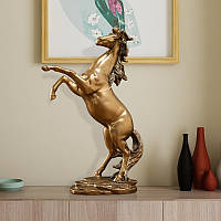 Золотая статуэтка лошади 295 мм. Статуэтка Лошадь золотая. Лошадь на дыбах