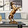 Золота статуетка коня 295 мм. Статуетка Кінь золотий. Кінь на дибах, фото 2