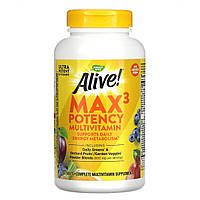 Мультивитамины с Натуральными Овощами и Фруктами (без Железа) Alive! Max3 Daily Multivitamin (No-Iron) – 90