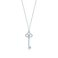 Изысканное серебряное ожерелье Key Pendant от Tiffany & Co: Полная власть элегантности