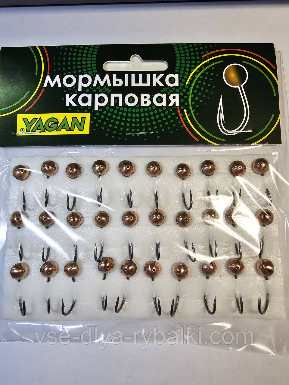 Мормишка коропова YAGAN око мідь № 5, фото 1