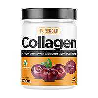 Бычий Коллаген с Витамином С и Цинком Collagen - 300г Вишня