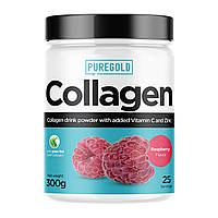 Бычий Коллаген с Витамином С и Цинком Collagen - 300г Малина