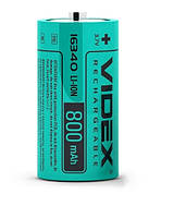 Аккумуляторная батарейка VIDEX Li-lon 16340-P 800mAh 1шт