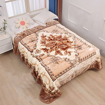 Плед акриловий з тисненням Colorful Home Троянди в ромбі (210х230)