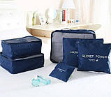 Набір дорожніх органайзерів Secret Pouch, Органайзер для речей 6 в 1, фото 3