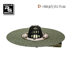 Дахова лійка з поворотним відведенням DN50/75, з бітумним полотном і листовловлювачем, HL80.3H