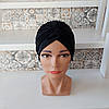Чалма, хіджаб, шапка для алопеції(онко) DOLLI- чорна, фото 2
