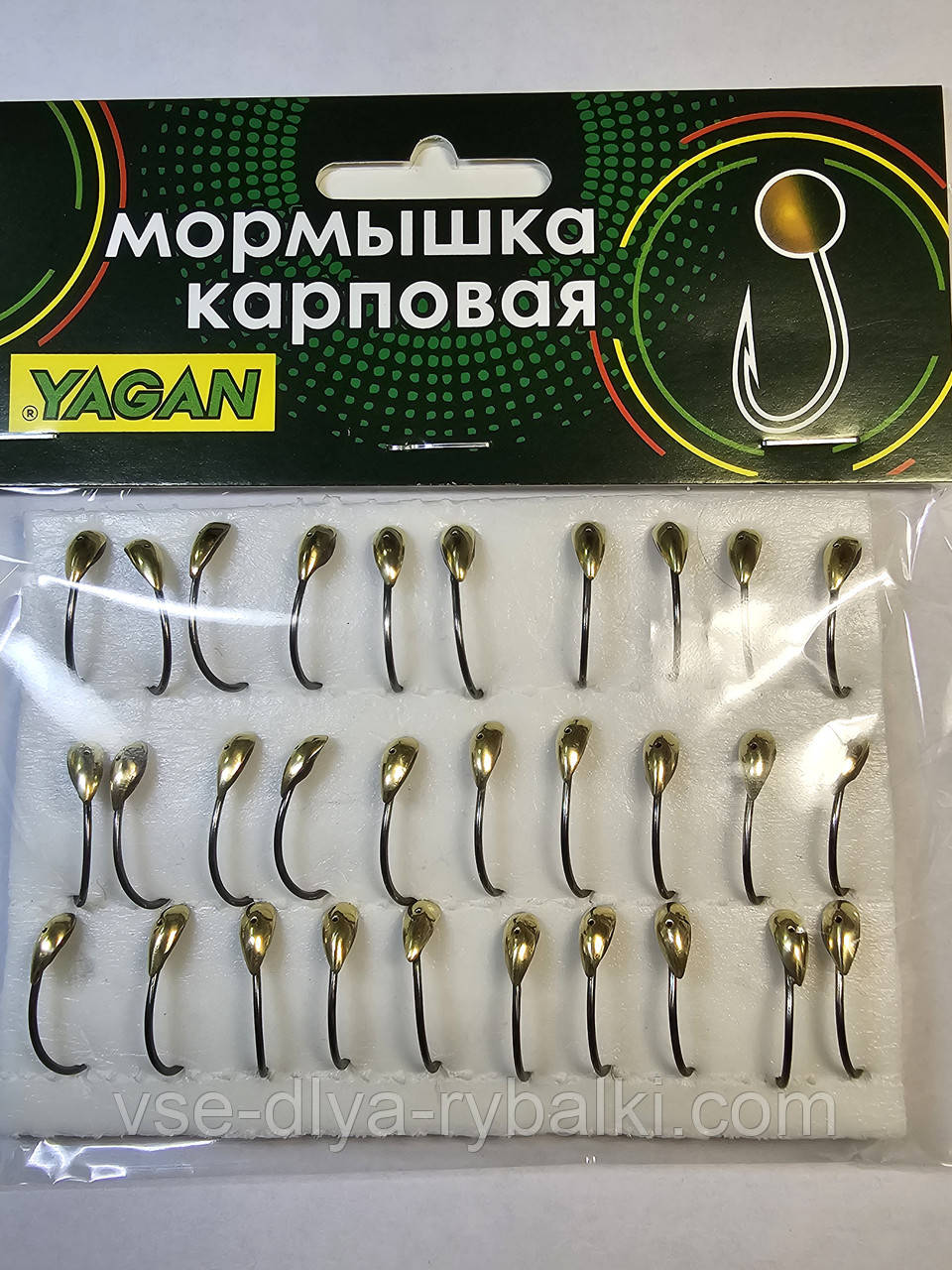 Мормишка коропова YAGAN уралка золото № 12, фото 1