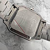 Елегантний наручний годинник Cartier Santos Silver-Green, фото 9