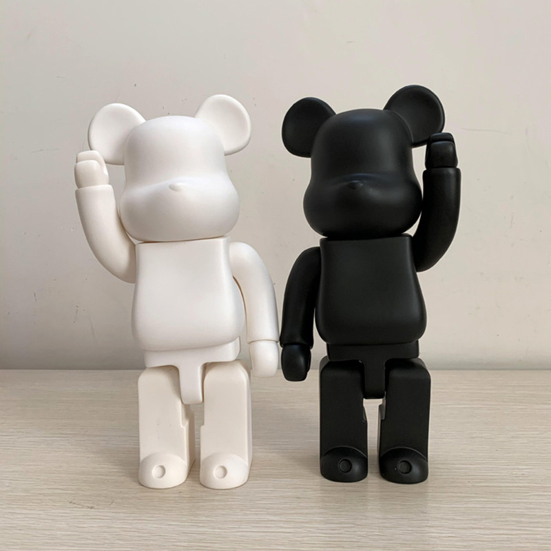 Статуетка Bearbrick 400% White 28 см. Іграшка дизайнерська Беарбрик білий. Bearbrick