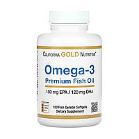 Рыбий жир премиум класса Omega-3 Premium Fish Oil 180mg - 100 софтгель