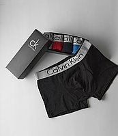 Труси чоловічі Calvin Klein набір 4 шт., Боксерки чоловічі Келвін Кляйн бавовняні, різні кольори (можна вибрати).