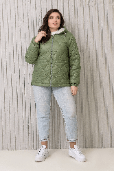 Жіноча демісезонна куртка  ЕЛІНА ,44-58,зелений