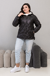 Жіноча демісезонна куртка  ЕЛІНА ,44-58,чорний