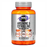 Аргинин и Цитруллин Arginine 500мг Citrulline 250 мг 120 вег.капсул