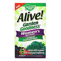 Витамины для Мужчин с Натуральными Фруктами и Овощами Alive Organic Garden Goodness Women - 60 таб