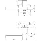 Змішувач для гігієнічного душу GLOBUS LUX MILANO GLN-4-106MIX прихований хром латунь 000018457, фото 2