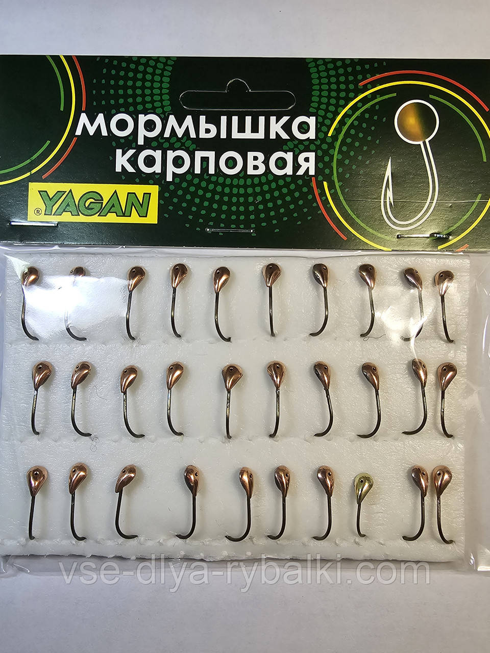 Мормишка коропова YAGAN уралка мідь № 17, фото 1