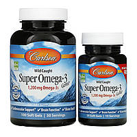 Омега-3 из Рыбы Дикого Отлова Super Omega-3 Gems - 100+30 софтгель