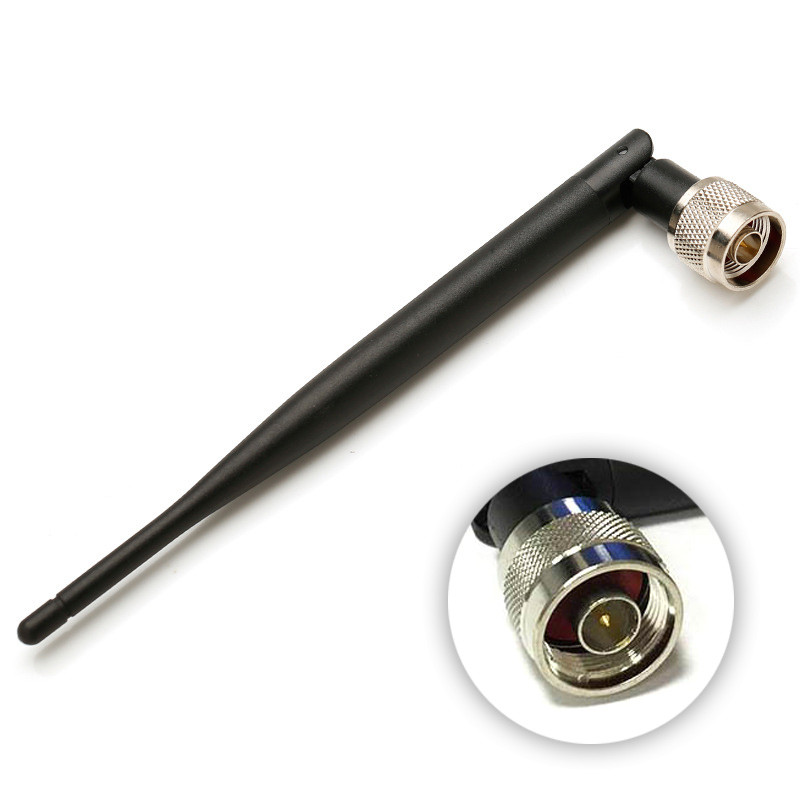Універсальна антена WiFi 2.4-5GHz 5 dBi N-type Male широкоспрямована для роутера, модему, репітера, фото 1